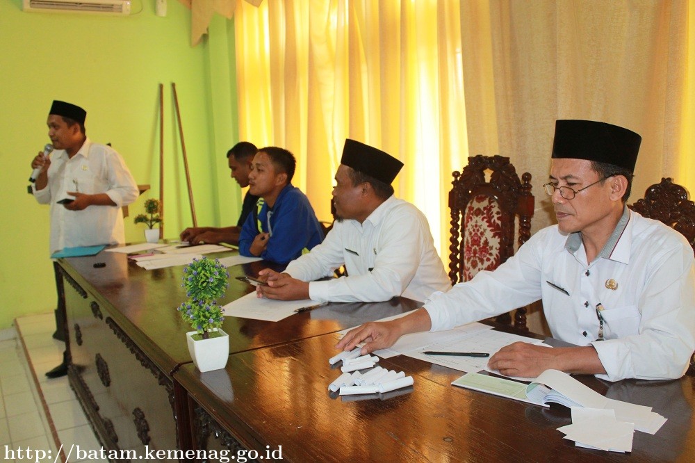 Koordinator Lomba HAB Ke 73 Kemenag Batam Gelar Technical Meeting