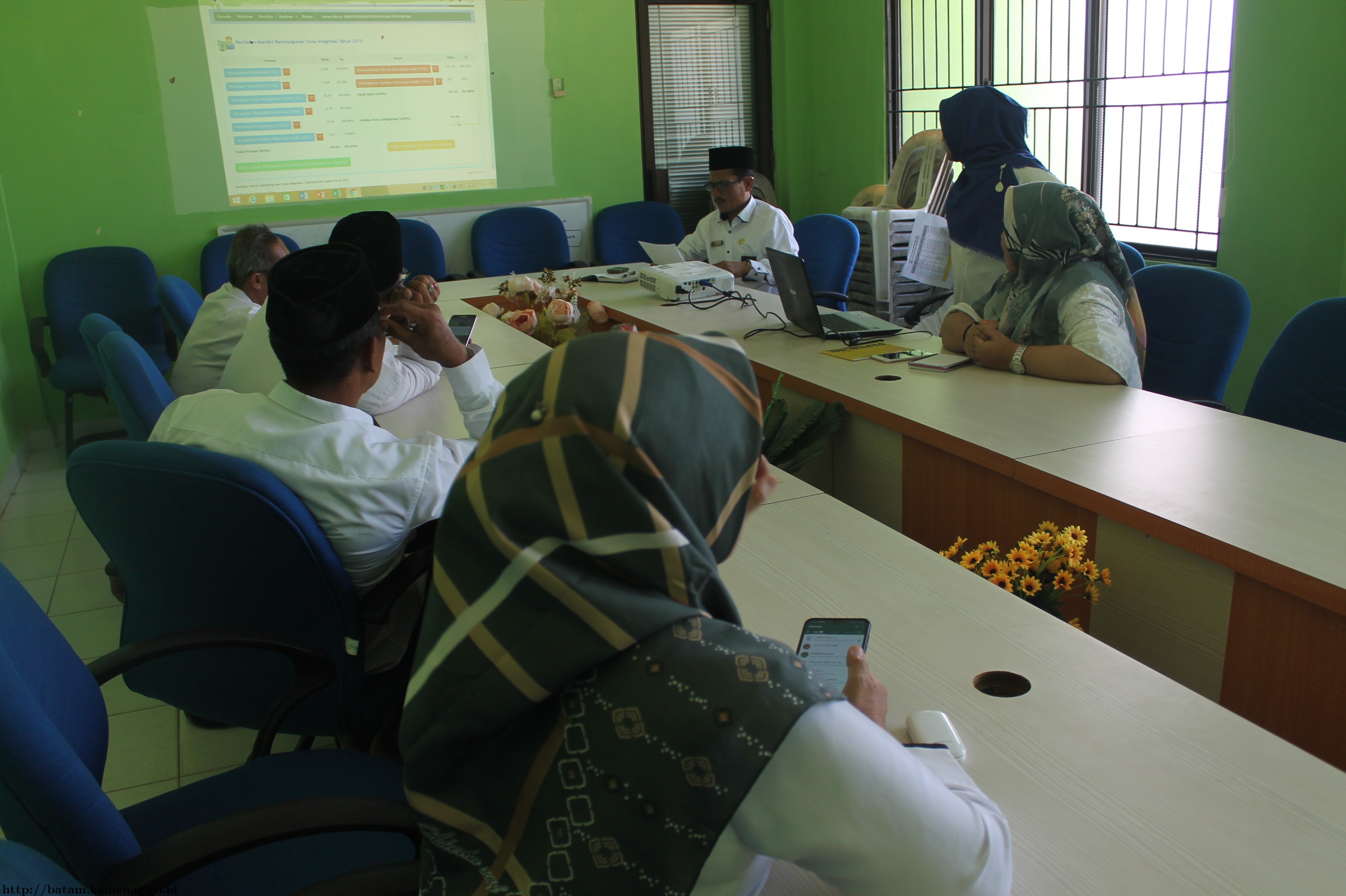 Kemenag Batam Lakukan Submit Penilaian Mandiri Pembangunan Zona Integritas Menuju WBK/WBBM