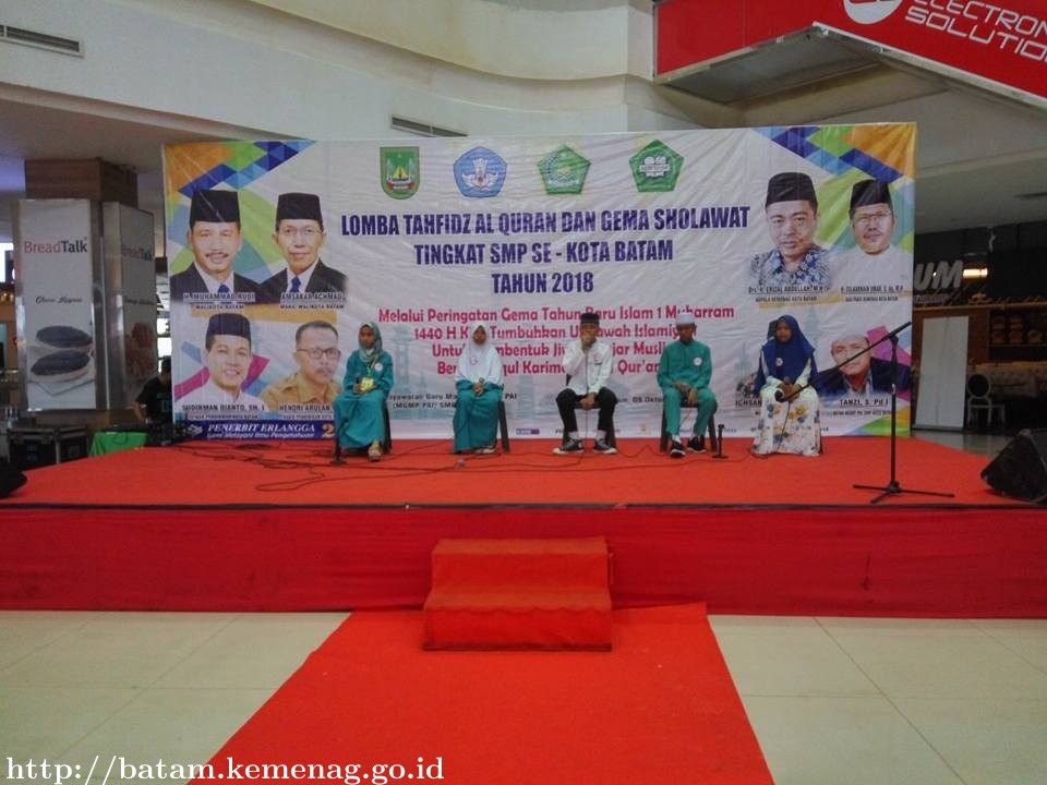 50 SMP Se Kota Batam Ikuti Lomba Tahfidz dan Gema Sholawat