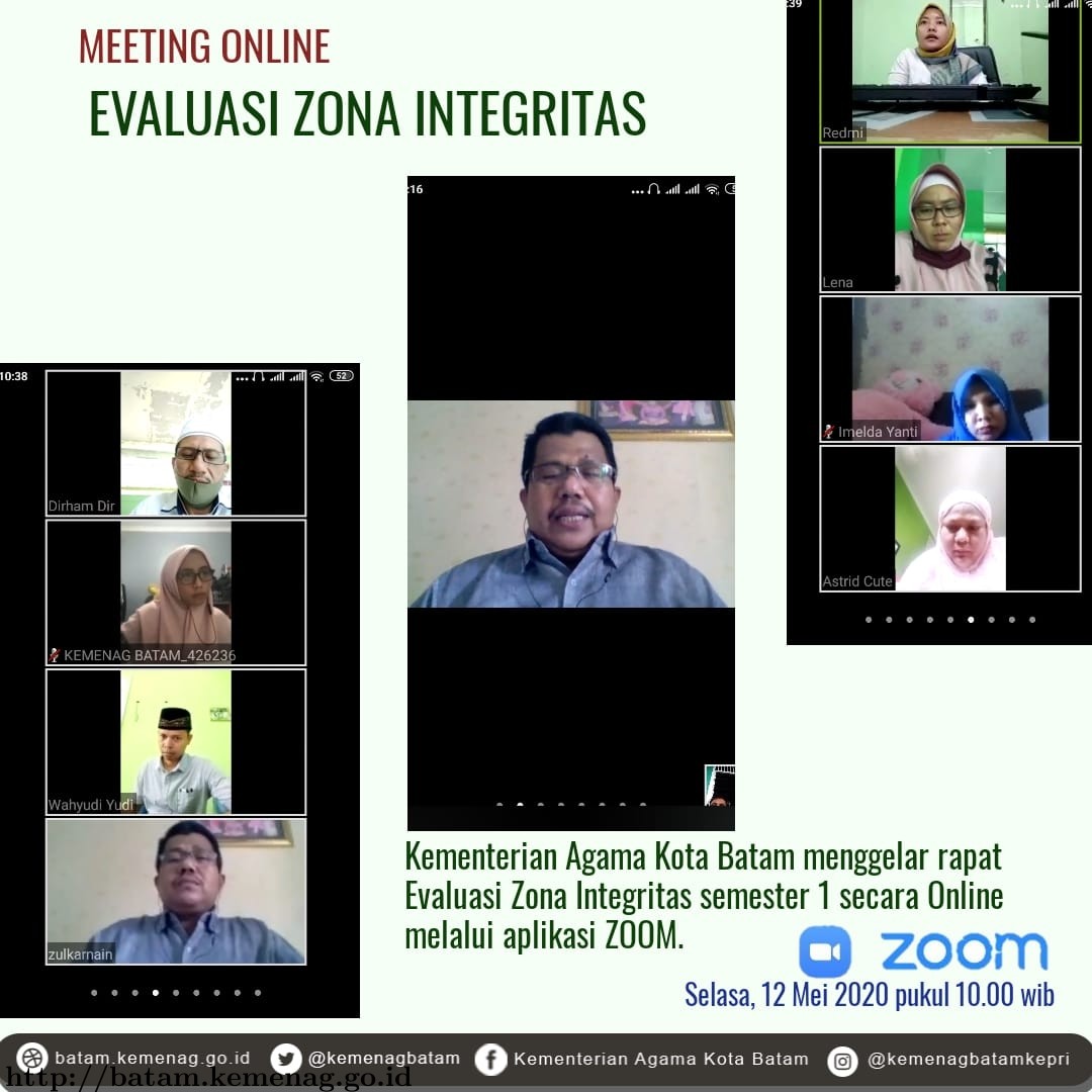 Kemenag Batam Gelar Rapat Evaluasi Zona Integritas Semester 1