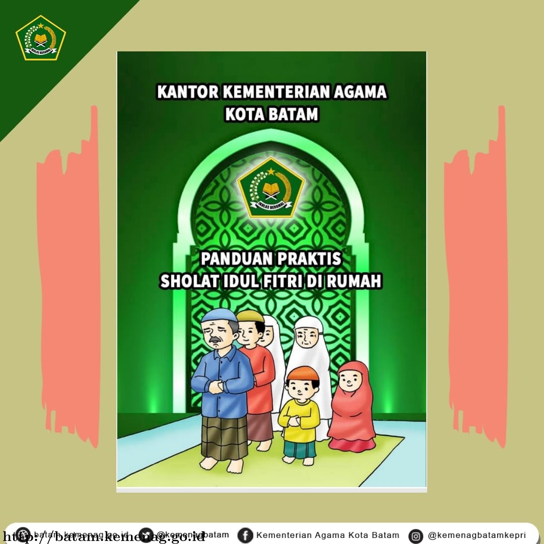 Kemenag Batam Terbitkan Buku Saku Panduan Praktis Sholat dan Khutbah Idul Fitri di Rumah