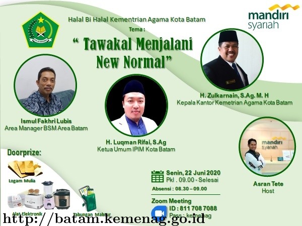 Halal Bi Halal Kemenag Batam, BSM Bagi Bagi Doorprize