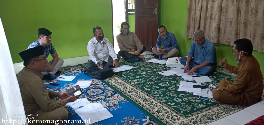 Rapat Progres Pembangunan Gedung Balai Nikah dan Manasik Haji Kecamatan Batam Kota Memasuki Pekan Ke 6