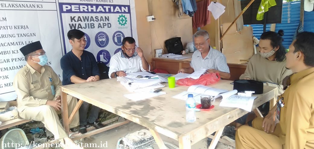 Rapat Progres Pembangunan Gedung Balai Nikah dan Manasik Haji Pekan Ke 6 Dihadiri Ka KUA Batam Kota