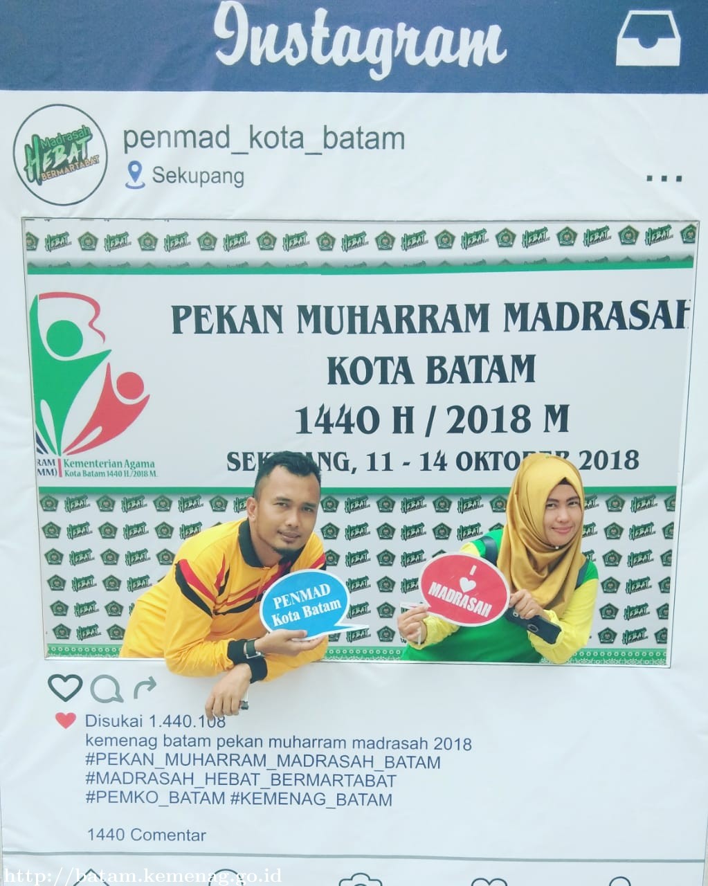 Pekan Muharram Madrasah Siapkan Ruang Foto Instagram