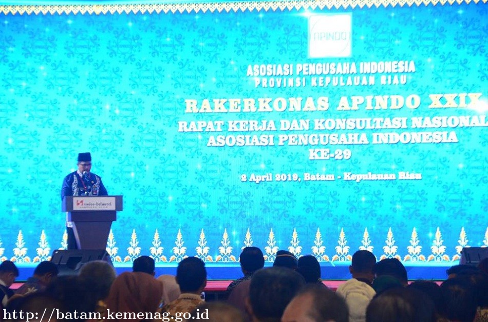 Doa Zulkarnain Pada Rakerkonas Apindo ke-29 Dihadapan Wapres RI Muhammad Jusuf Kalla