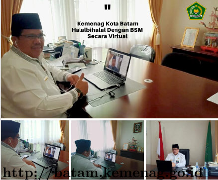 Kemenag Kota Batam Halalbihalal Dengan BSM Secara Virtual