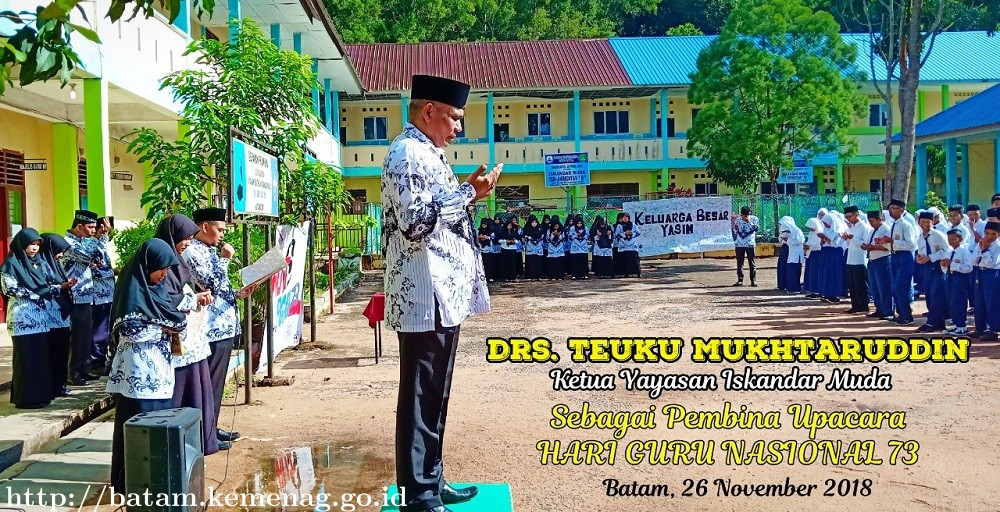 Yayasan Iskandar Muda Gelar Upacara Peringatan Hari Guru Nasional Ke 73