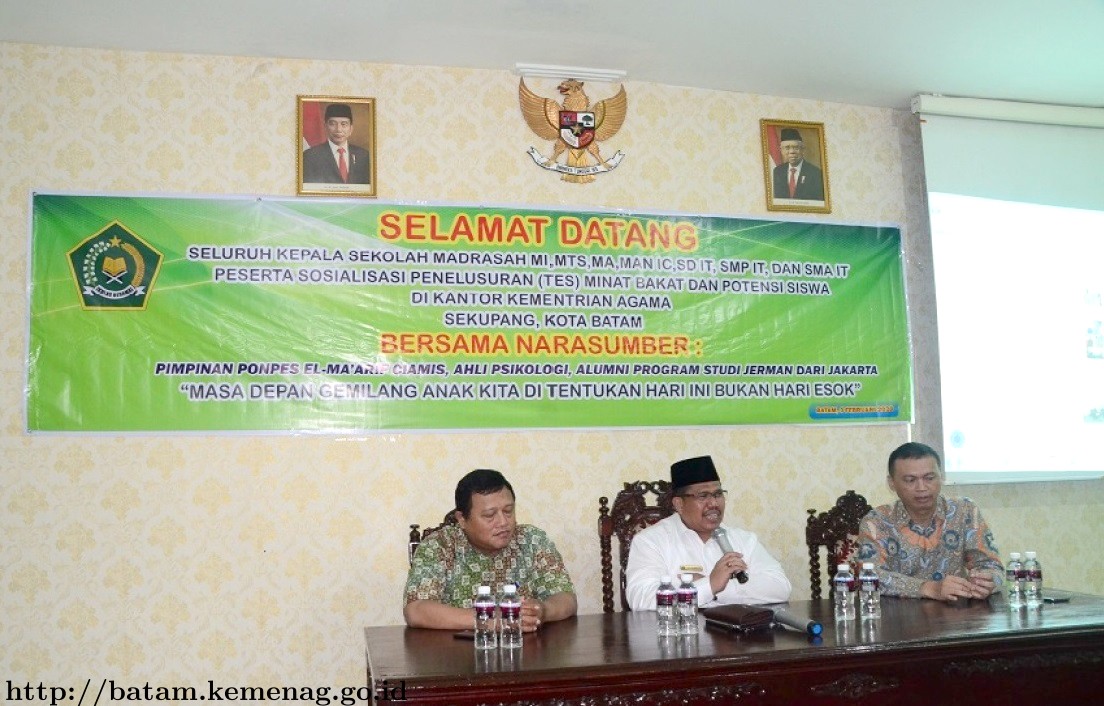 Zulkarnain Umar: Tahun 2020 Berharap Ada Kader Madrasah Dan Ponpes Dari Batam Yang Melanjutkan Studi Ke Jerman