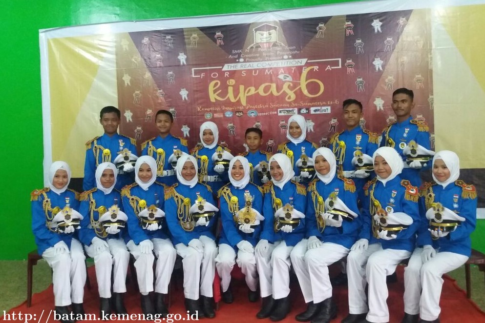 16 Siswa-Siswi MTsN 1 Batam Ikuti Ajang Kompetisi Inspirasi Paskibra Se-Sumatera Utara