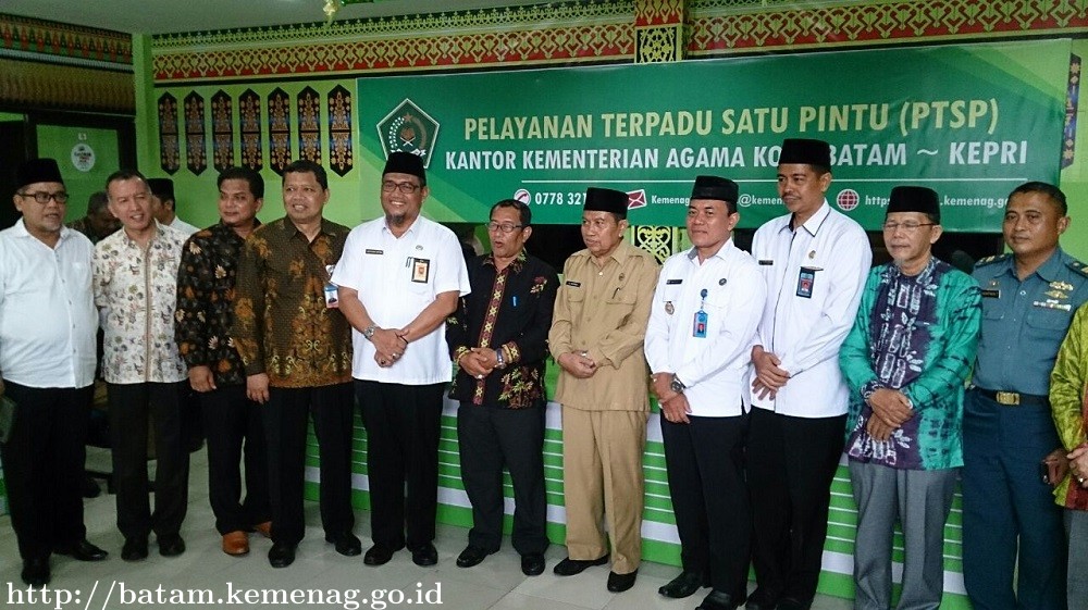 Kemenag Batam Resmi Menerapkan PTSP dan Pendaftaran Nikah Berbasis Online